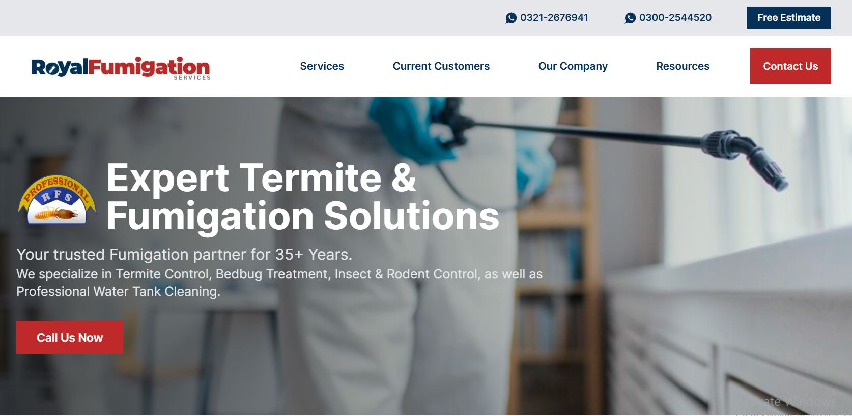 Professional Pest Control & Fumigation Services in Karachi Pakistan